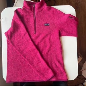 Patagonia Magenta Better Sweater 1/4 Zip Pullover